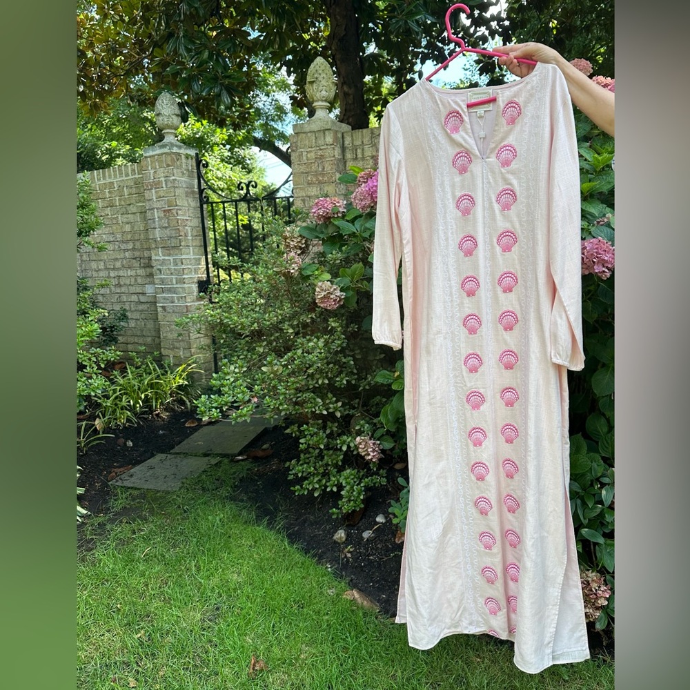 Linen Embroidered Caftan by Palm Beach Lately x Sail to Sable